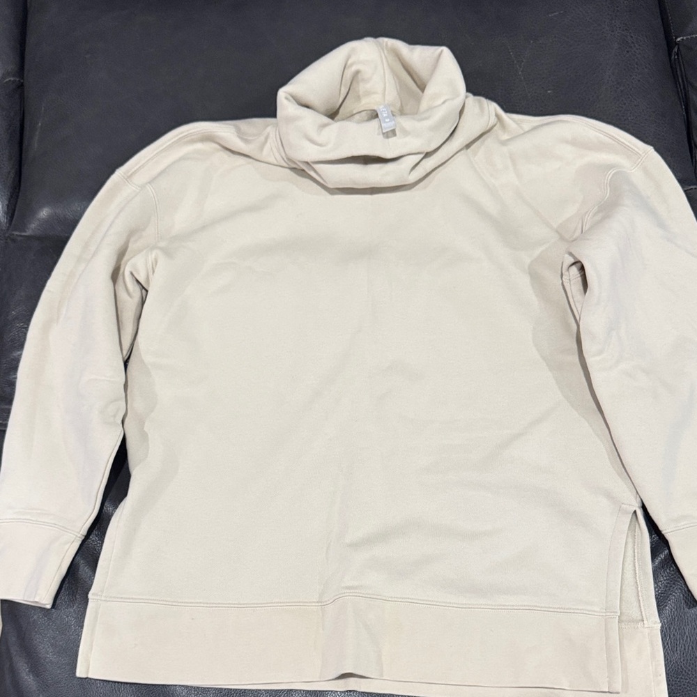 Athleta Cream Cowl Neck Sweater
